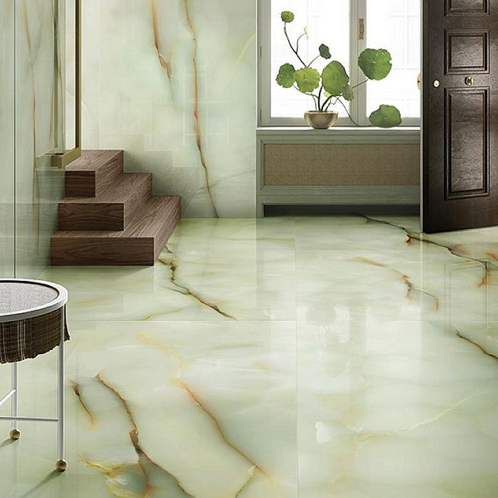 Fantasia Jade Green Onyx Matt Stone Tiles | 60cm x 120cm