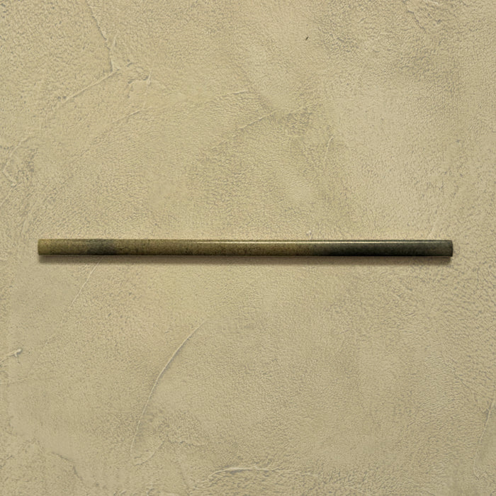 Izmir Daisy Green Gloss Pencil Bullnose Border Tile 1.2cm x 30cm