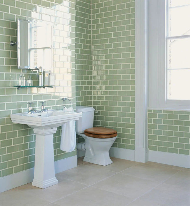 Calabria Crackle Glaze Lime Tile | Green Metro Tile | 7.5 x 15cm | Ceramic Tile