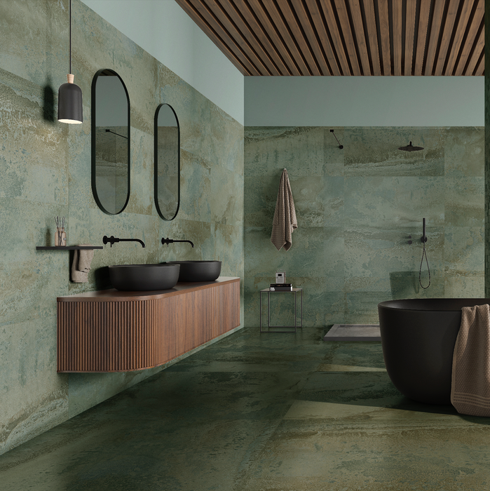 Lab Series Salvia Green Metallic Oxide Porcelain 60cm x 120cm