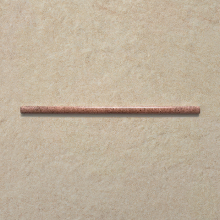 Izmir Tusk Rose Gloss Pencil Bullnose Border Tile 1.2cm x 30cm