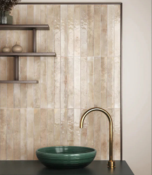 Maldives Almond Wall Tiles | 5cm x 40cm
