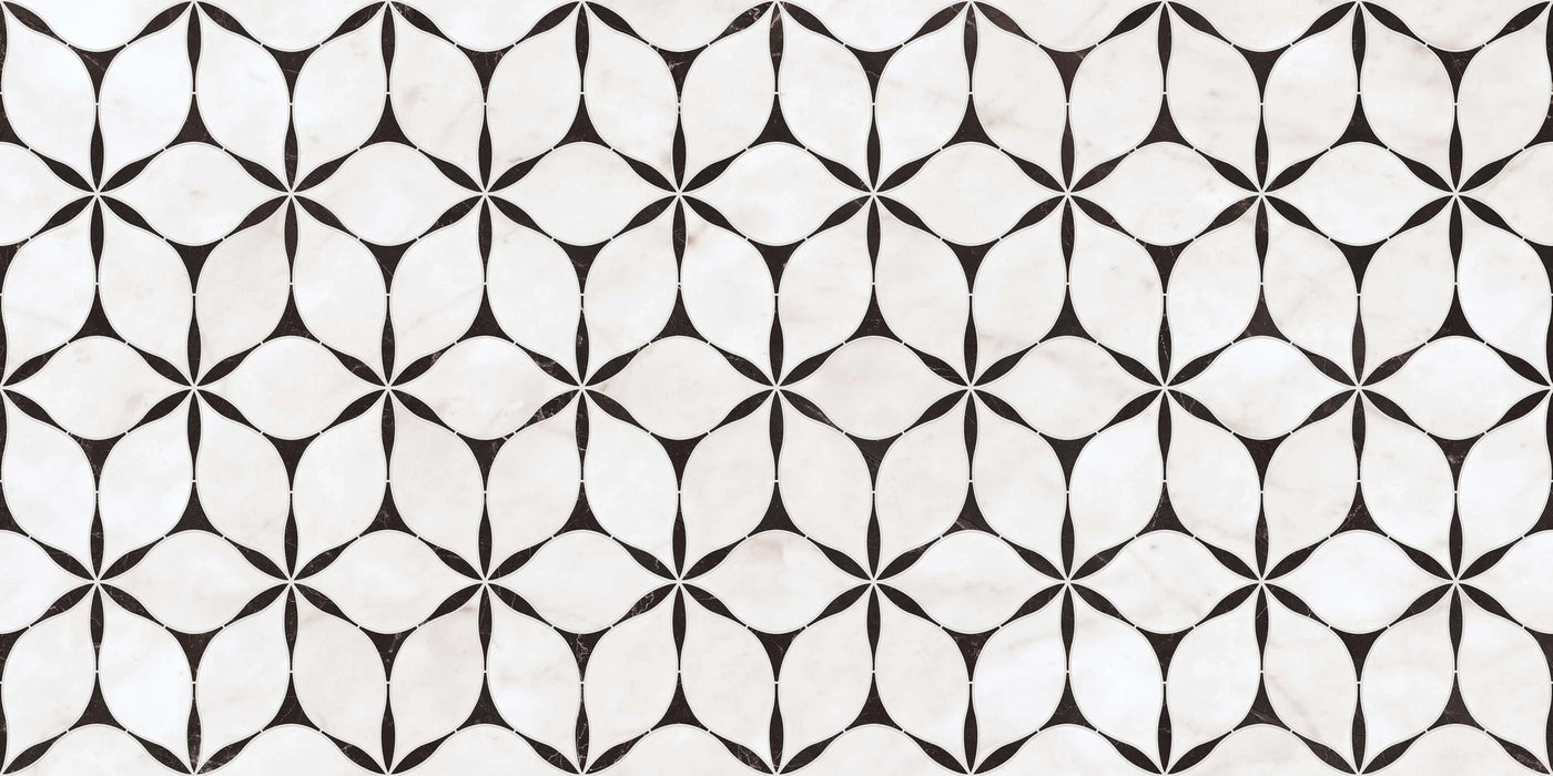 Bassano Flowers 3D Décor | Porcelain Wall & Floor Tiles | 60cm x 120cm