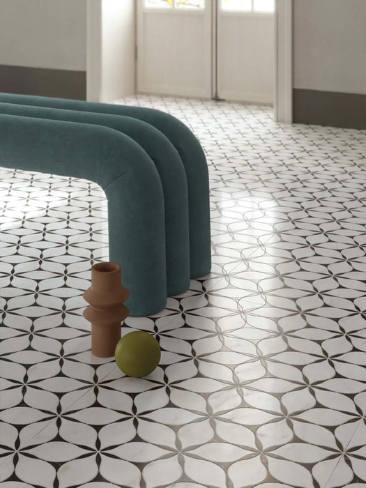 Bassano Flowers 3D Décor | Porcelain Wall & Floor Tiles | 60cm x 120cm