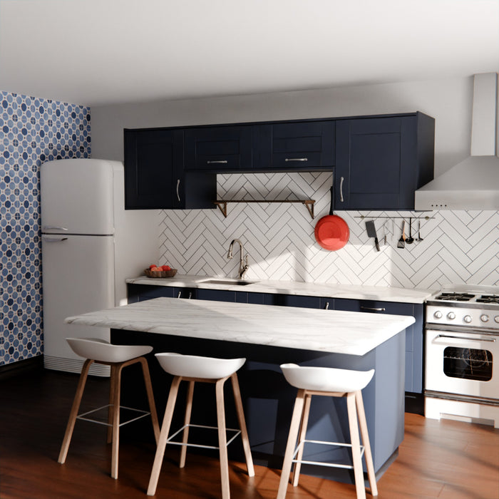 Durban Tile | Gloss White | Handmade Effect | Rustic Tile | 7.5cm x 30cm