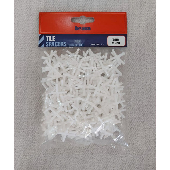 3mm Tile Spacers Long Legged Bag 250 pcs