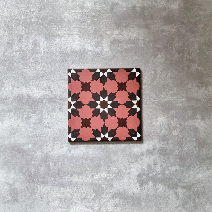 Mamounia Tile | Rosso | Moroccan Tiles | Wall & Floor Tiles | 20cm x 20cm