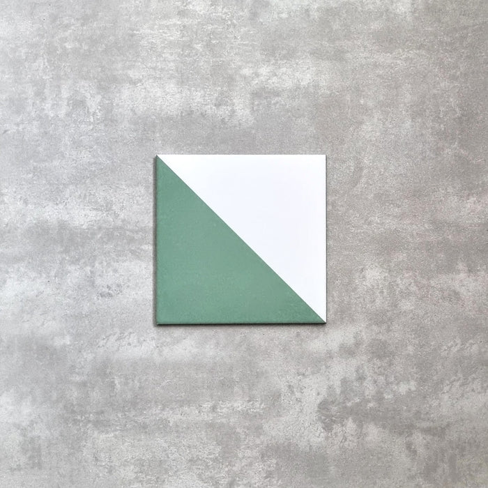 Magic Triangle Green Tile | Wall & Floor Tiles | Porcelain Tile | 20cm x 20cm