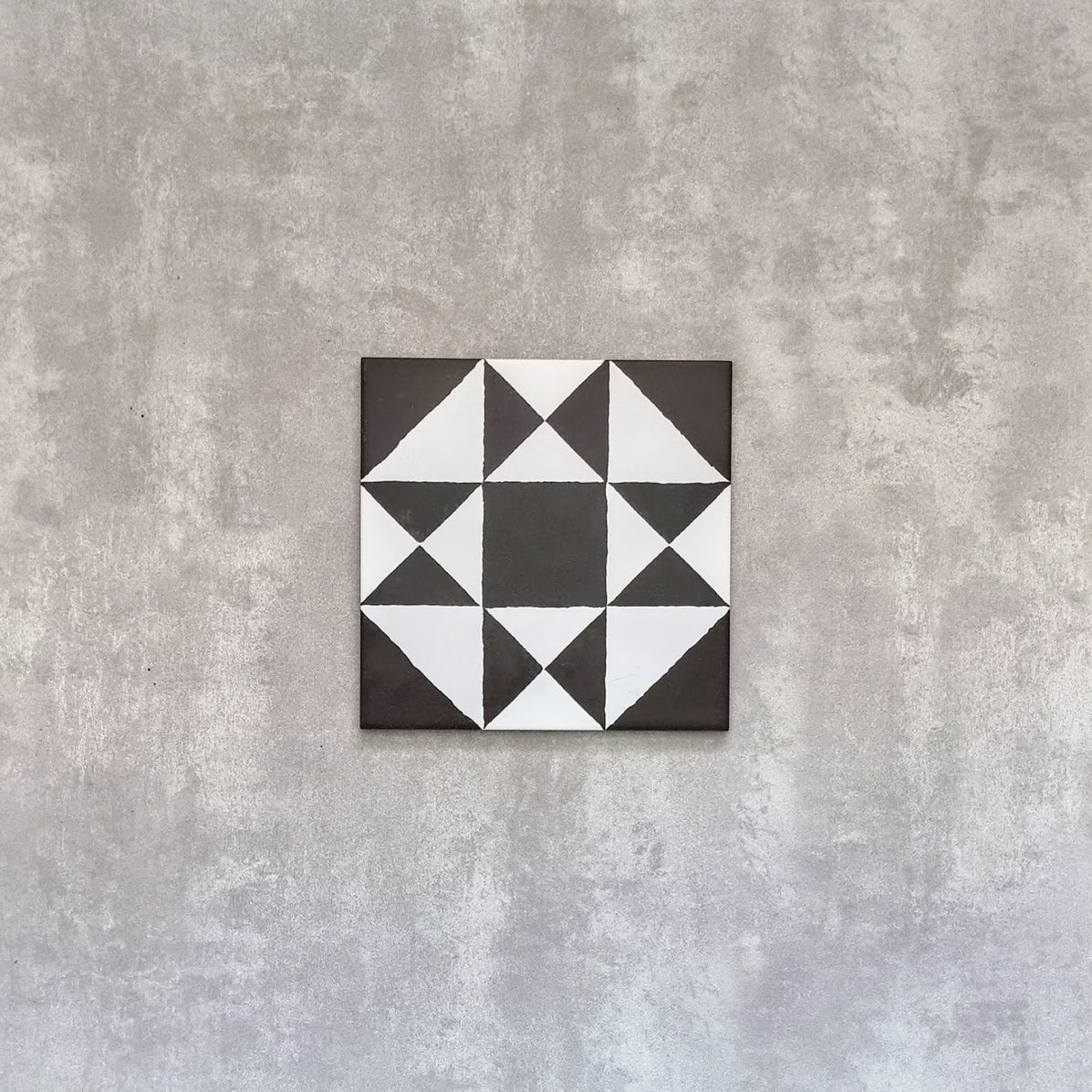 Maison Black Decor Victorian Pattern Tile 20cm x 20cm — Artisan Tile ...