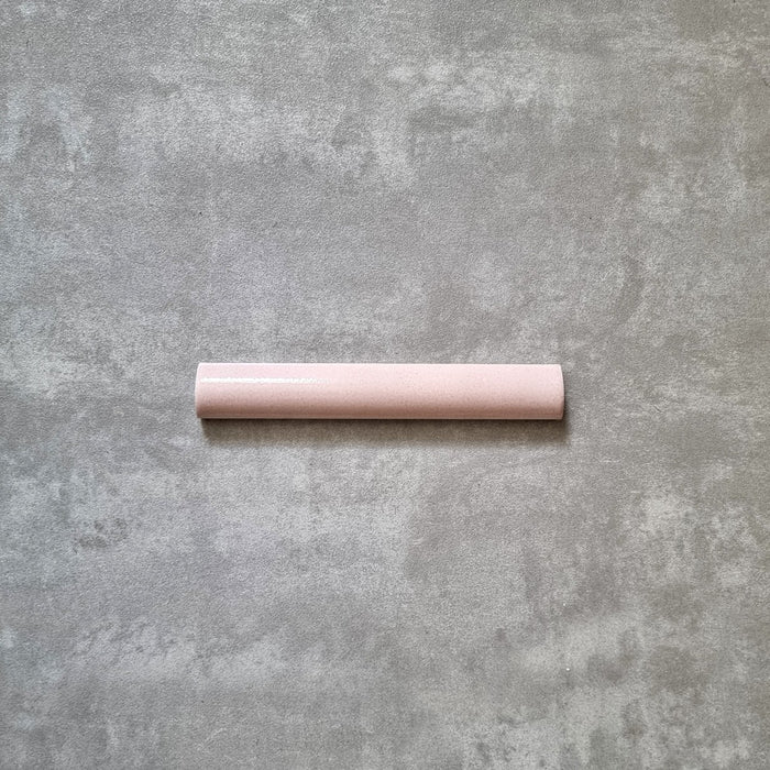 Lille Rustic Pink Dust Bullnose Pencil Border Tiles 3cm x 20cm FULL PENCIL SAMPLE