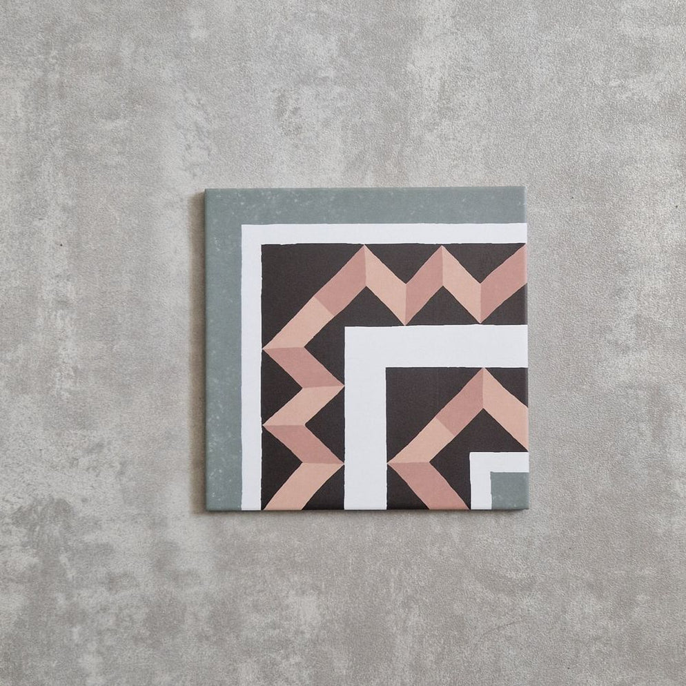 Maison Fern Victorian Corner 20cm x 20cm — Artisan Tile Company