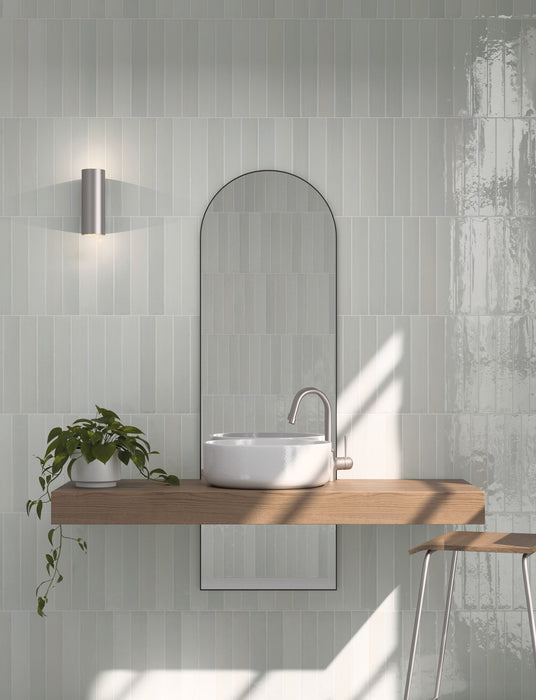 Belem White | Porcelain | Artisanal Wall Tiles | 5cm x 30cm