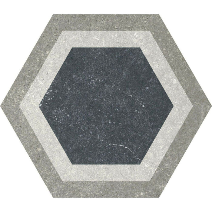 Pietro Stone Decor/Patchwork Hexagon FULL TILE SAMPLE