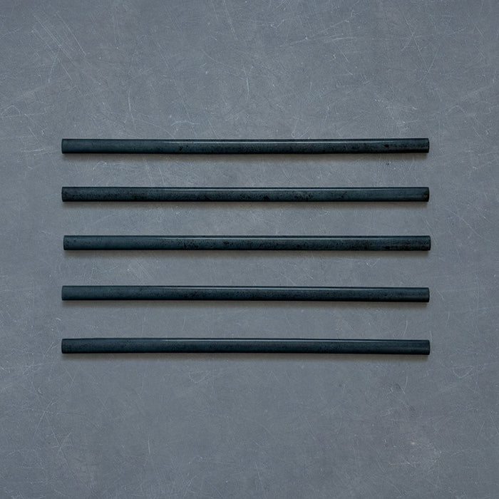 Izmir Blue Gloss Pencil Bullnose Border Tile 1.2x30cm — 5 borders.
A stunning set of five glossy blue pencil bullnose borders showcasing the deep, inky tones and artisanal glaze of the Izmir collection. Perfect for framing tiled areas or adding a refined finishing edge to kitchens, bathrooms, or decorative wall designs.