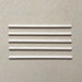 Izmir Blanco Gloss Pencil Bullnose Border Tile 1.2x30cm — shown as a set of five. These slim, glossy border trims are perfect for adding a polished finish to your Izmir Blanco tile installation. Their handcrafted charm and subtle white sheen make them ideal for clean, elegant wall detailing.