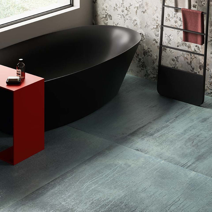 Felzin Verde Metallic Wall and floor Tiles 60cm x 120cm