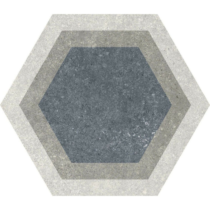 Pietro Stone Decor/Patchwork Hexagon FULL TILE SAMPLE