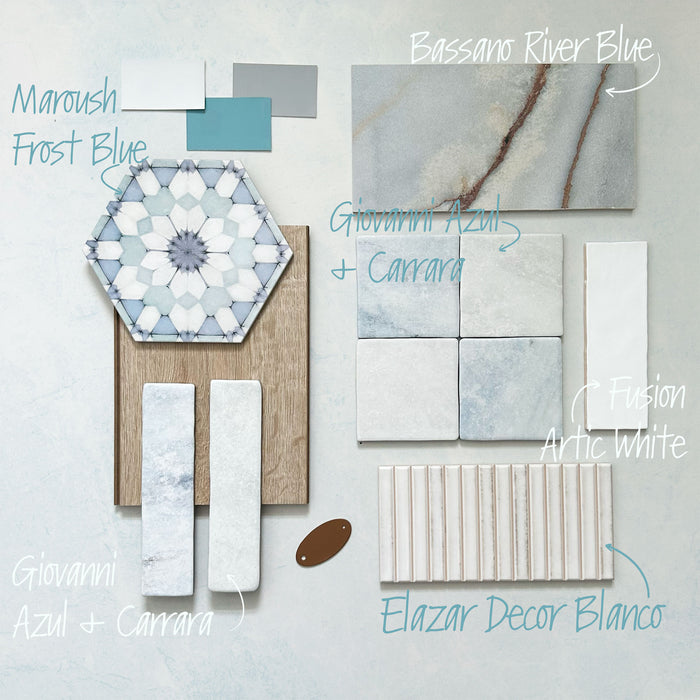 Bassano River Blue | Lux 3D | Wall & Floor Tiles | 60cm x 120cm