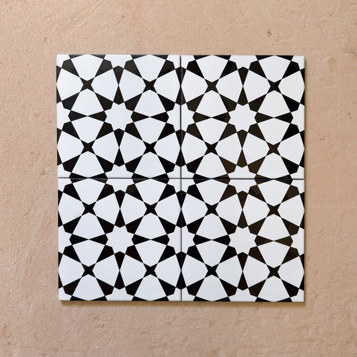 Agraba Black & White | Moroccan Style | 20cm x 20cm
