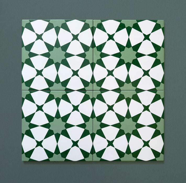 Agraba Green | Moroccan Style | 20cm x 20cm
