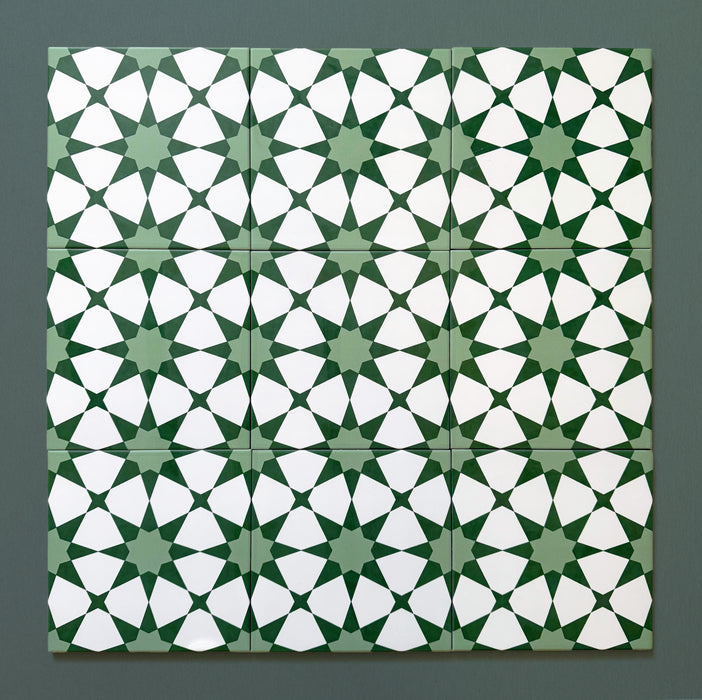 Agraba Green | Moroccan Style | 20cm x 20cm