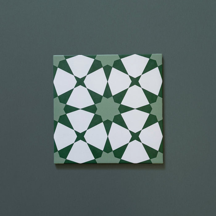 Agraba Green | Moroccan Style | 20cm x 20cm