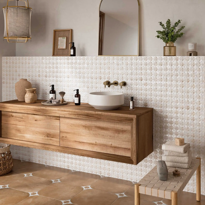 Zeina Moroccan Natural White 31 x 56cm Wall Tiles