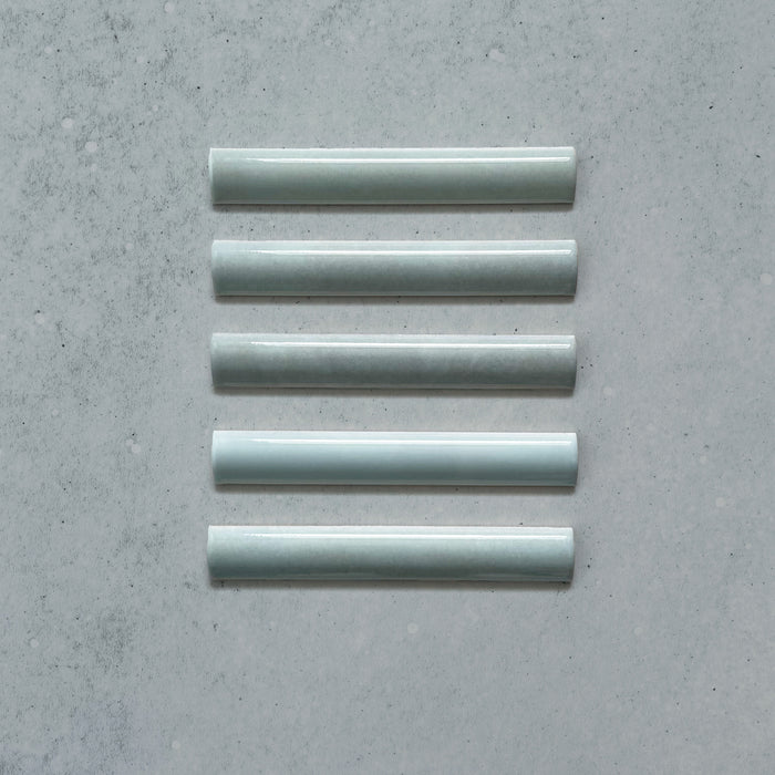 Zellij Aqua Blue Bullnose | Moroccan Style | 3cm x 20cm