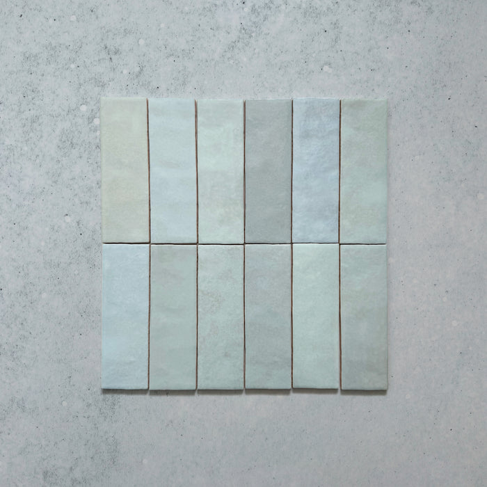 Zellij Aqua Blue Brick | Moroccan Style | 6.5cm x 20cm