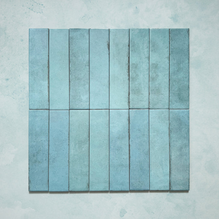 Madison Aquamarine Brick | Wall Tiles | 6cm x 24.6cm