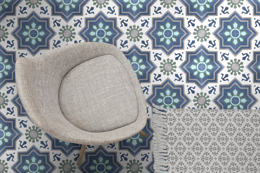 Brompton Royal Victorian Pattern Tile 20cm x 20cm