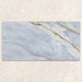 Single tile display of Bassano River Blue Lux 3D 60 × 120cm marble-effect wall and floor tiles, featuring soft blue tones, flowing gold and beige veining, and a polished finish inspired by luxurious natural stone.