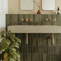 Atlas Verde Mini Brick MATT Tile 5cm x 15cm