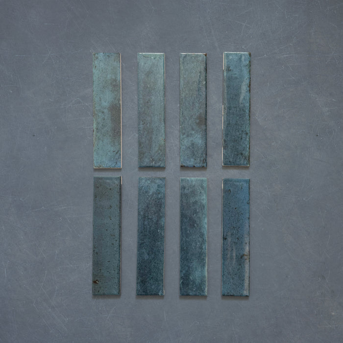 Izmir Brick Blue Gloss 6cm 25cm