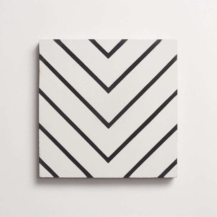 Alhambra Zig Zag Blanco Tiles | White | Moroccan | Wall & Floor Tiles FULL TILE SAMPLE