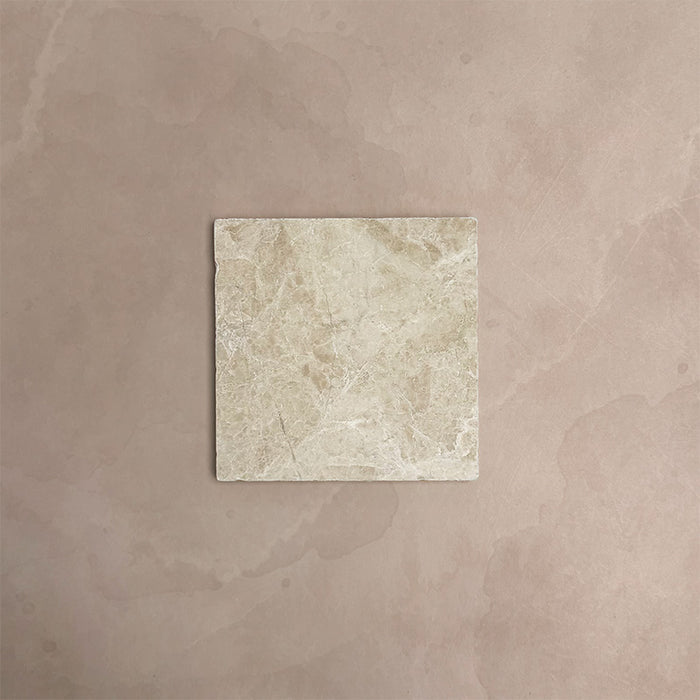 Fitzrovia Cappuccino | Tumbled Finish | Natural Marble | 15.2cm x 15.2cm