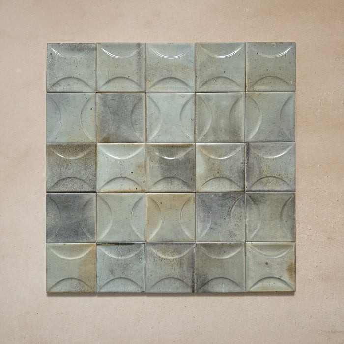 Beijing Celadon Green Decor Square | Wall Tile | Moroccan Style | 10cm x 10cm