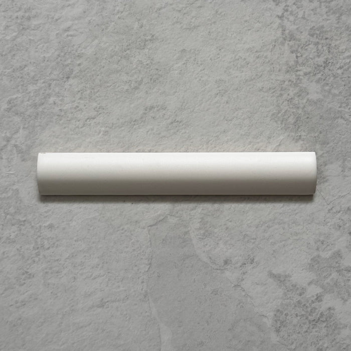 Zellij Chalk White Bullnose | Moroccan Style | 3cm x 20cm