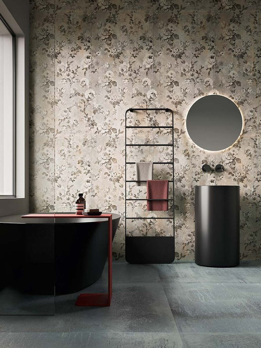 Felzin Light Roses Decor Metallic Wall and floor Tiles 60cm x 120cm