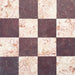 Chequerboard design featuring Fitzrovia Sylvester Pink Honed Finish Natural Marble 15.2cm x 15.2cm tiles paired with Fitzrovia Claret Red marble, blending soft blush pink tones, rich burgundy hues and timeless natural marble character.