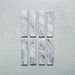 Product image of Giovanni Brick Azul Vintage Marble wall and floor tiles in a 5.4cm x 22cm format, featuring soft blue and white marble effect detailing, subtle veining and rounded vintage-inspired edges.