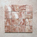 Product image of Giovanni Square Rouge Vintage Marble wall and floor tiles in an 11cm x 11cm format, featuring warm blush pink marble effect detailing, natural veining and rounded vintage-inspired edges.