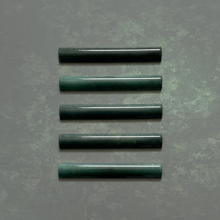 Zellij Gloss Green Bullnose | Moroccan Style | 3cm x 20cm