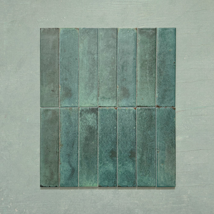 Izmir Brick Green Gloss 6cm x 25cm