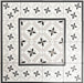 Georgetown Star Border Victorian-style 20x20cm patterned porcelain tiles arranged in a grouped layout, showcasing the monochrome star motif with coordinated border framing.