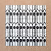 Alhambra Felisa 20x20cm Moroccan tiles shown in a grouped layout, featuring a striking black and white vertical pattern with bold circular motifs and pointed arches for a distinctive Moroccan-inspired design.