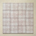 Bedouin Tetuan Rose Moroccan-style 15x15cm group of tiles arranged in a square layout. The design features a blush pink and white geometric star pattern with a handcrafted matte finish, creating a soft and decorative mosaic effect against a warm beige background.