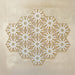 Maroush Mareshan Vintage Gold 18.7x21.6cm Moroccan hexagonal tiles arranged in a group, showcasing intricate white star motifs on a warm golden background for a luxurious, handcrafted look.