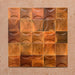Beijing Amber Decor Square 10x10cm Moroccan-style ceramic wall tiles, styled in a grouped layout to showcase their curved relief design and warm glossy finish.