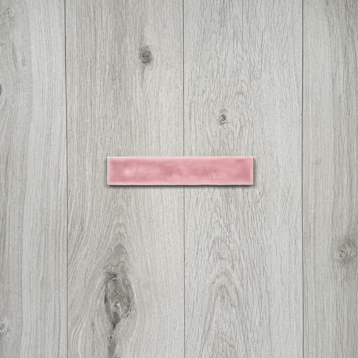 Iconic Pink Brick Wall Tiles 5cm x 25cm